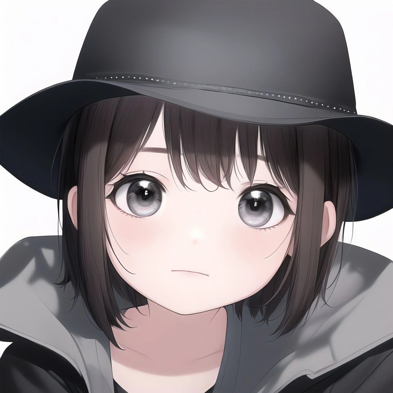 戴帽子女生头像 78可自行拿图自用 78转载请注明出处 9792止