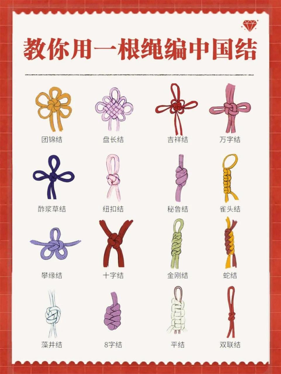 一根绳编出中国结中国结 手工