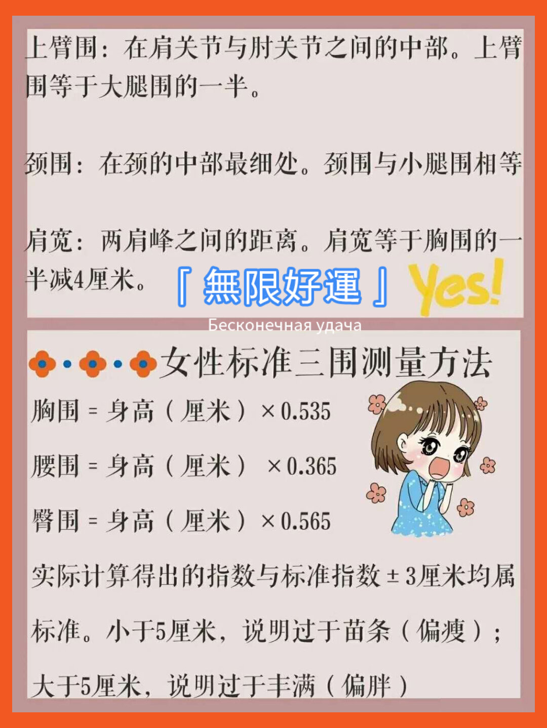 女神身材标准对照表图片