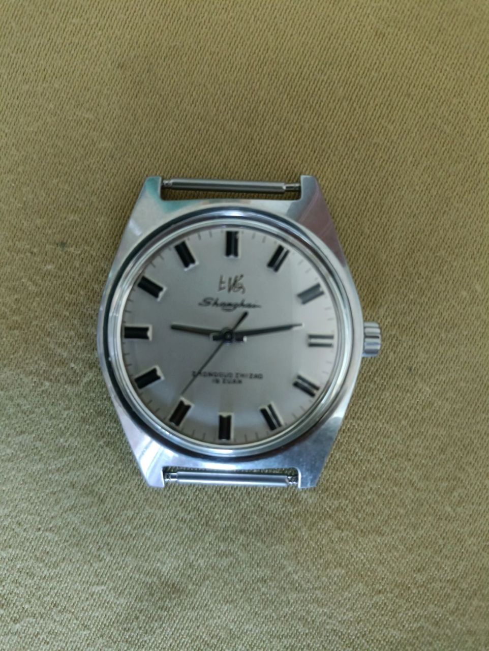 老上海手表 早期上海牌老手表(7120-202),男式手动机械表,应是早期