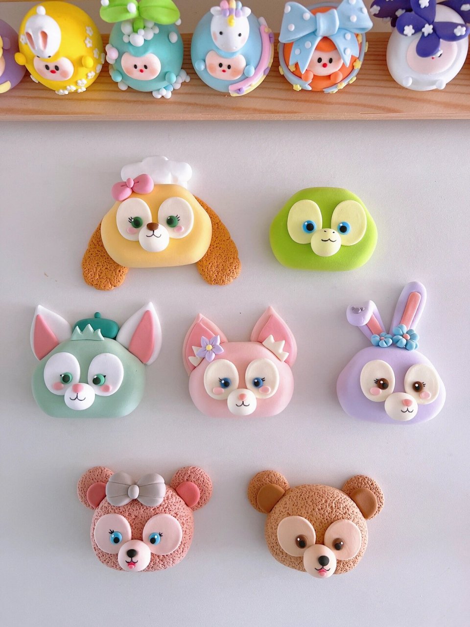 手工丨超可爱的迪士尼七宝黏土冰箱贴98爱了 终于把七宝做全了!