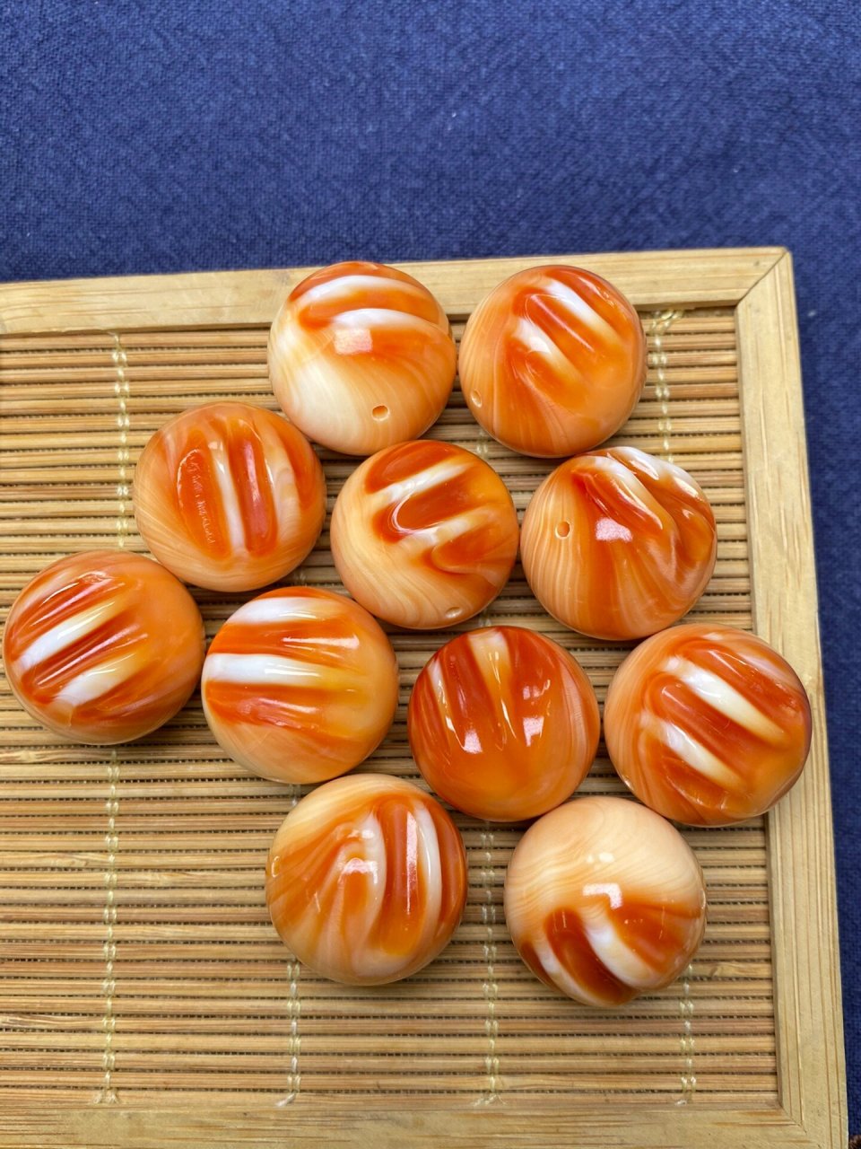 精选万宝螺2.0单珠,颗颗带牙,配多宝纯手串 #文玩配饰# #手串