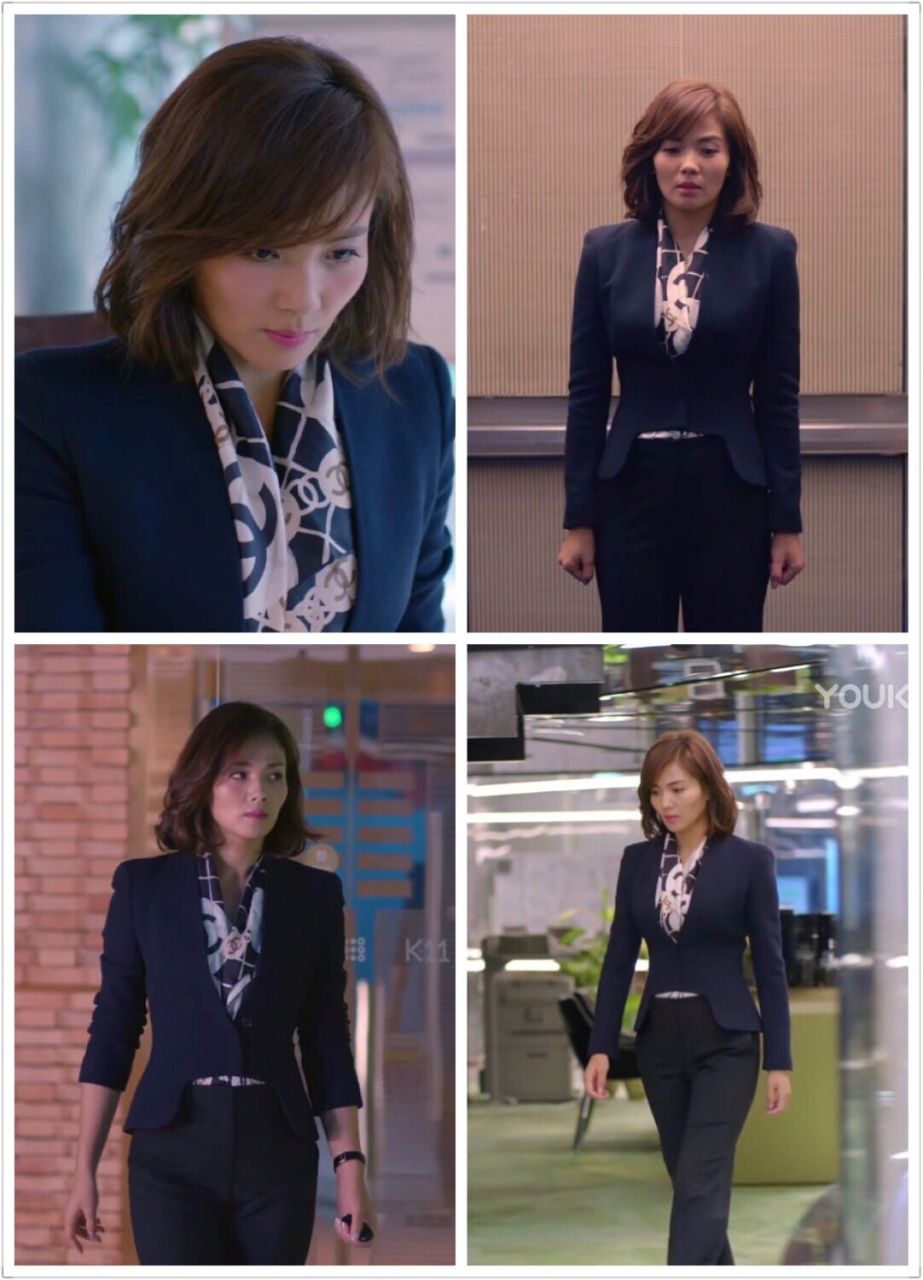 《欢乐颂1》安迪穿搭① 安迪职场女精英穿搭学起来95 黑白搭配的