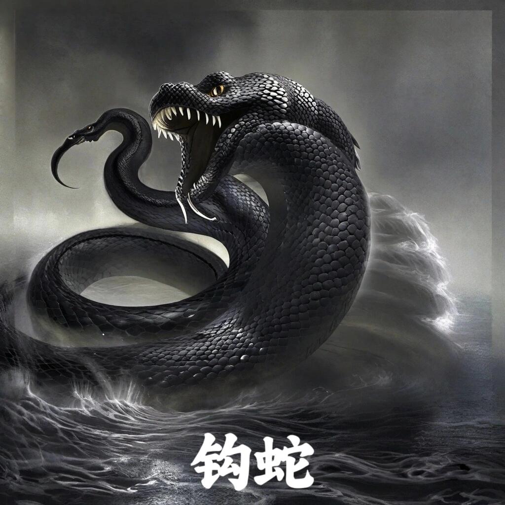 中国妖怪故事绘︳钩蛇 钩蛇,载于南北朝郦道元的
