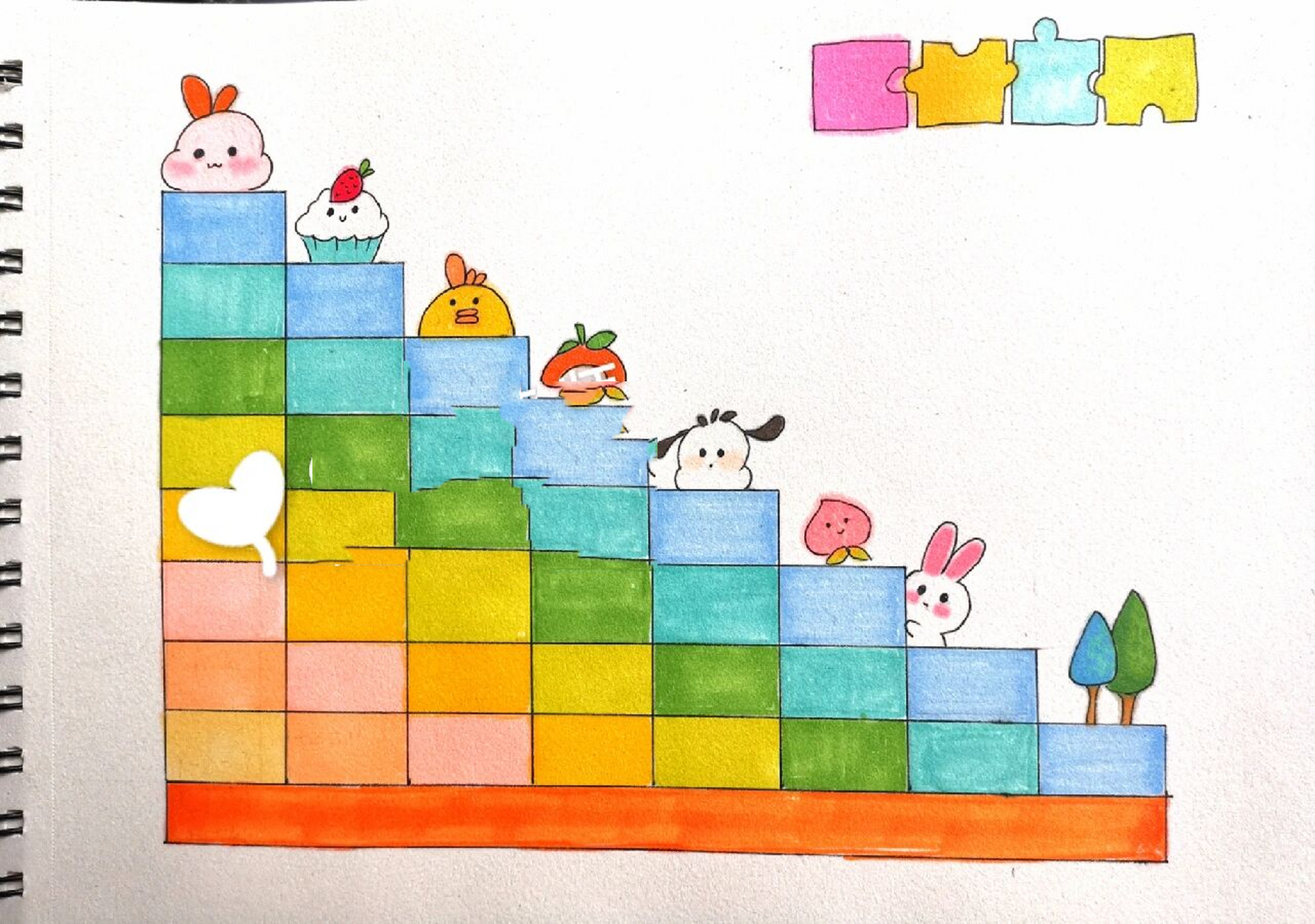 思维导图 手抄报 一年级数学  第八单元  20以内的进位加法 思维导图