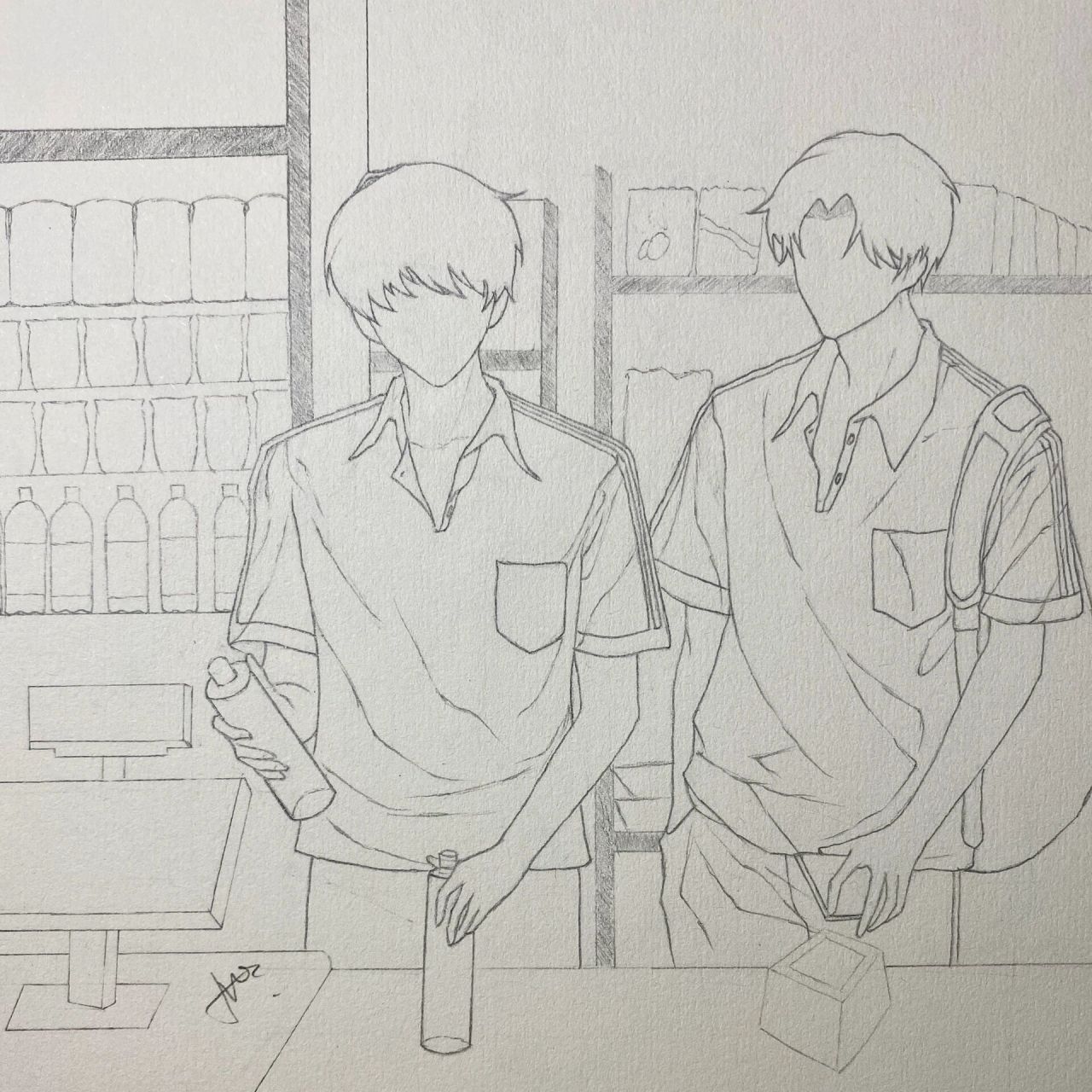 木苏里《某某》临摹《某某》广播剧封面图片