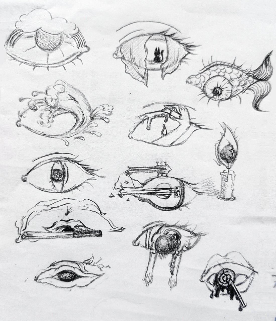 图形创意  眼睛     只要不让我画ai,我最爱上图形创意课01