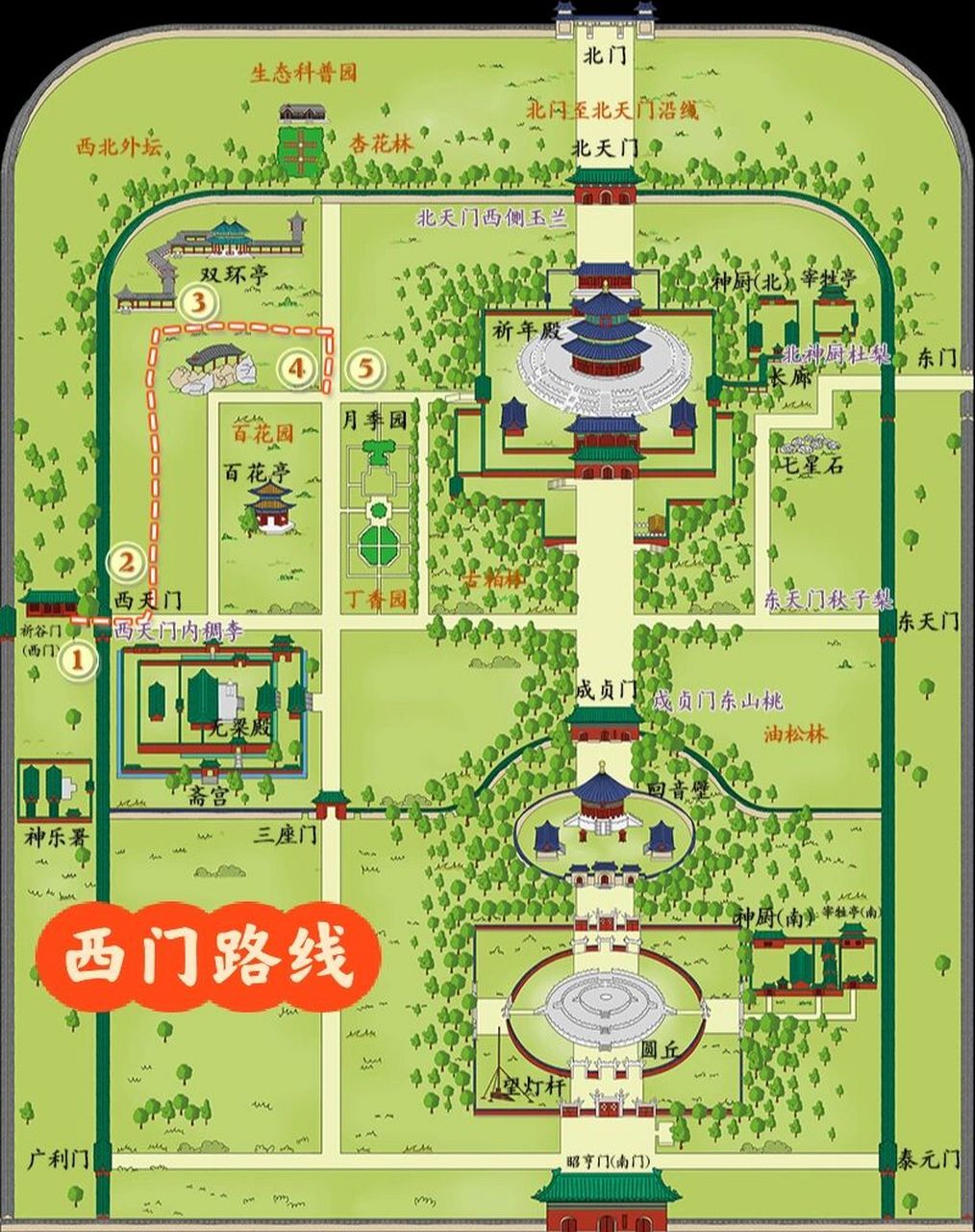天坛公园游玩攻略门票交通游玩路线天坛旅游 93天坛公园门票: 90