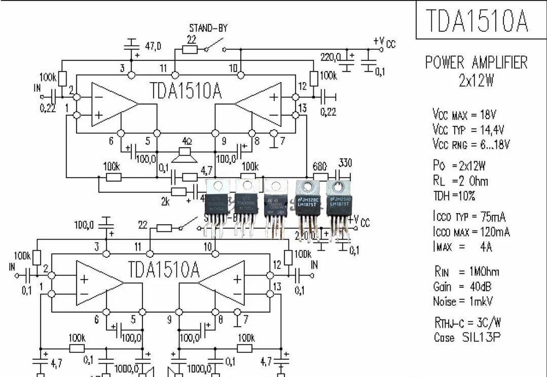 52种tda音频功放电路大全!