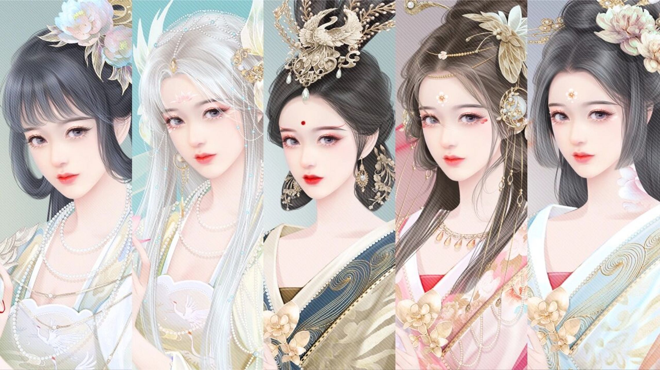 画了六个造型 	 #古风插画# #立绘# #橙光游戏# #闪艺# #易次元