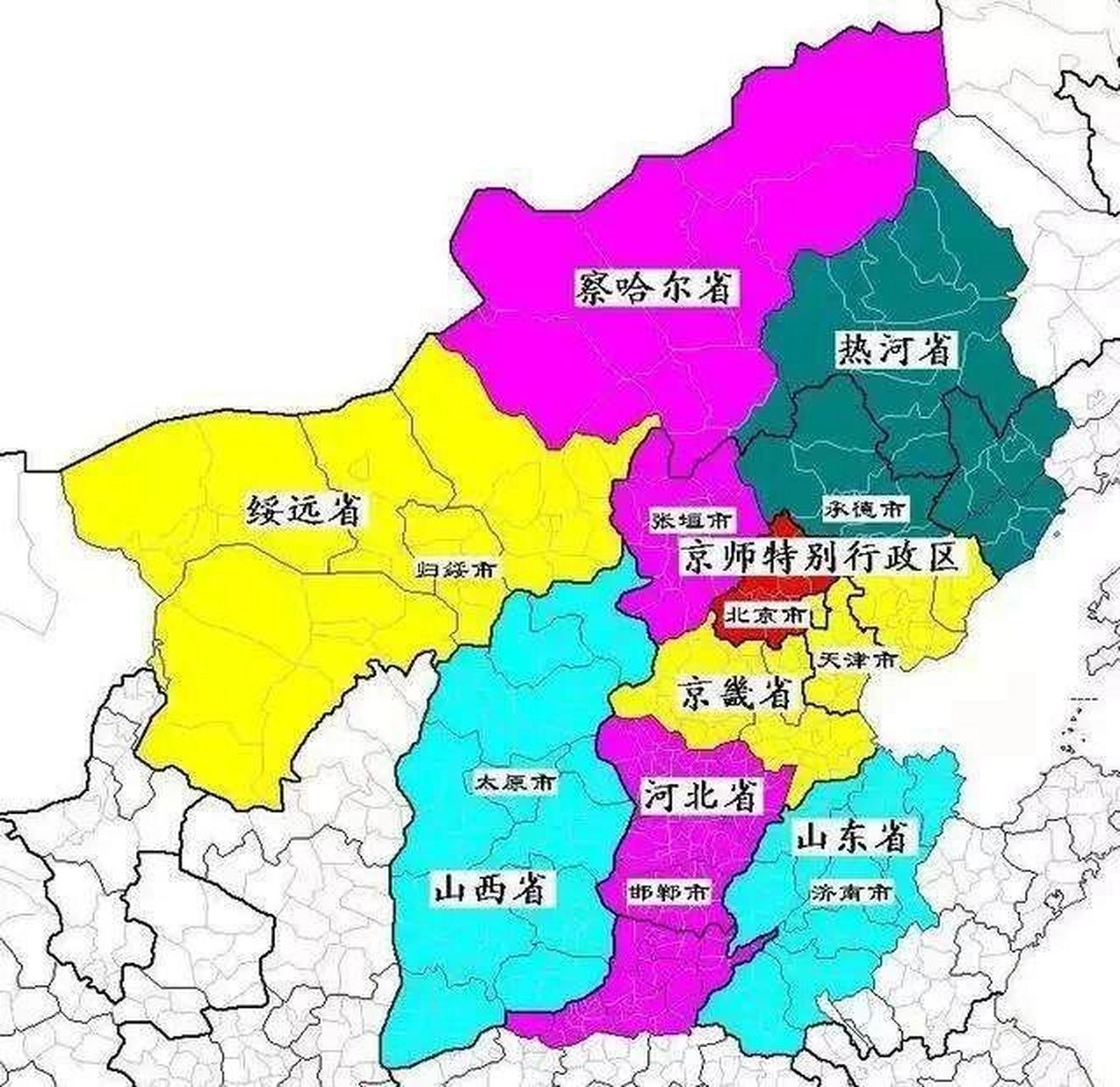 绥远省地图轮廓图片