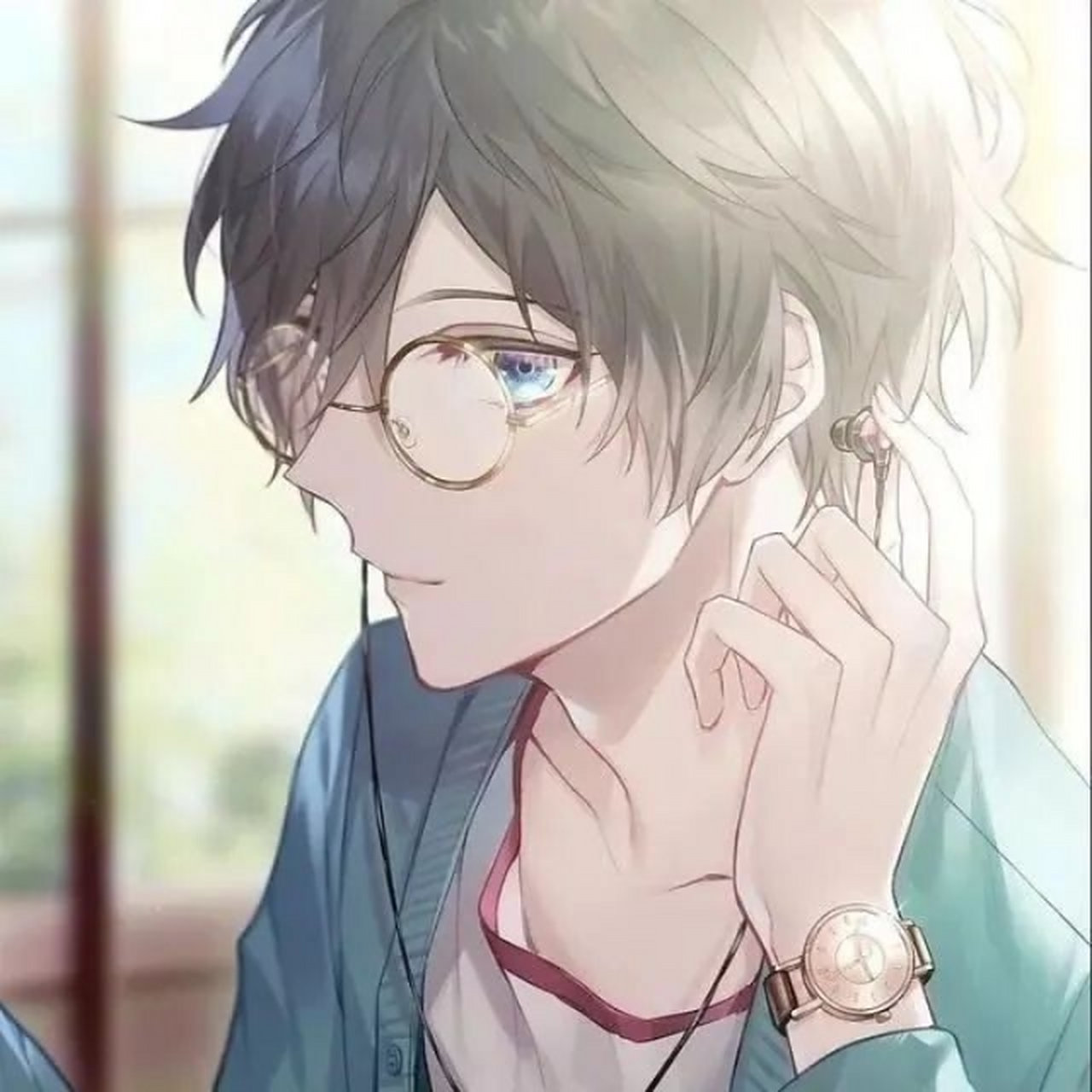 男生戴眼镜的超帅头像