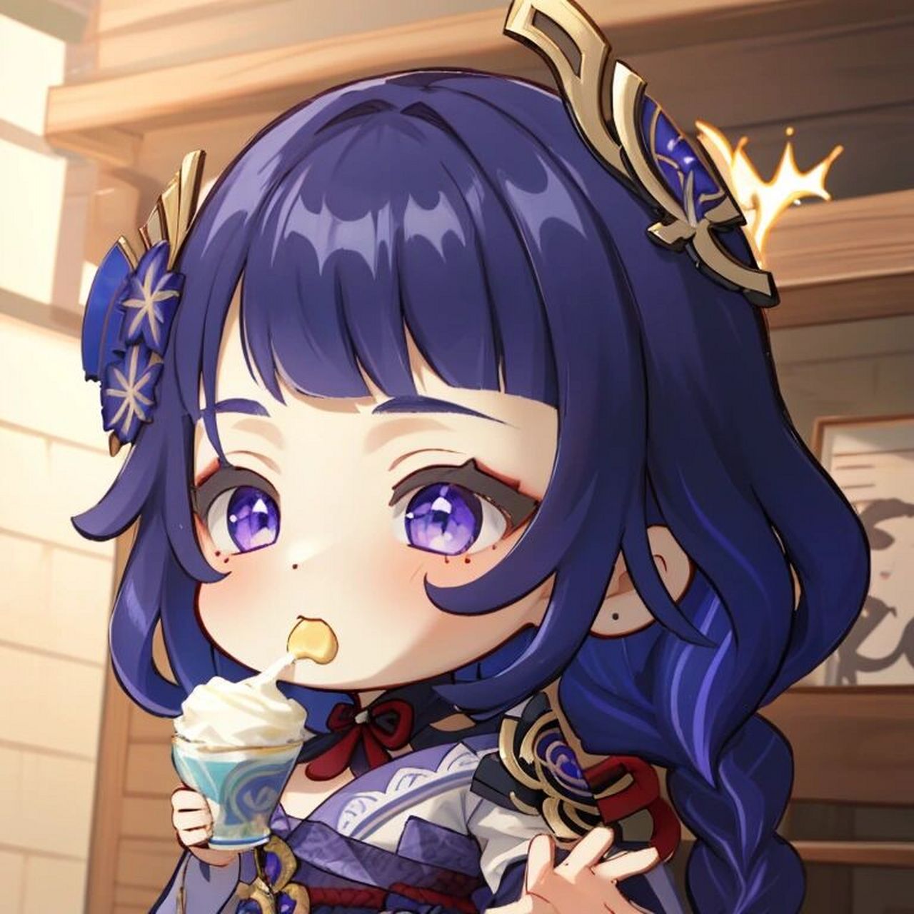 原神q版头像⑦:雷电将军