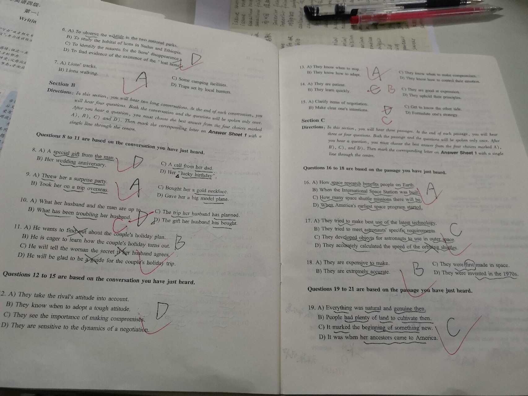 打卡英语四级倒计时43days——12.