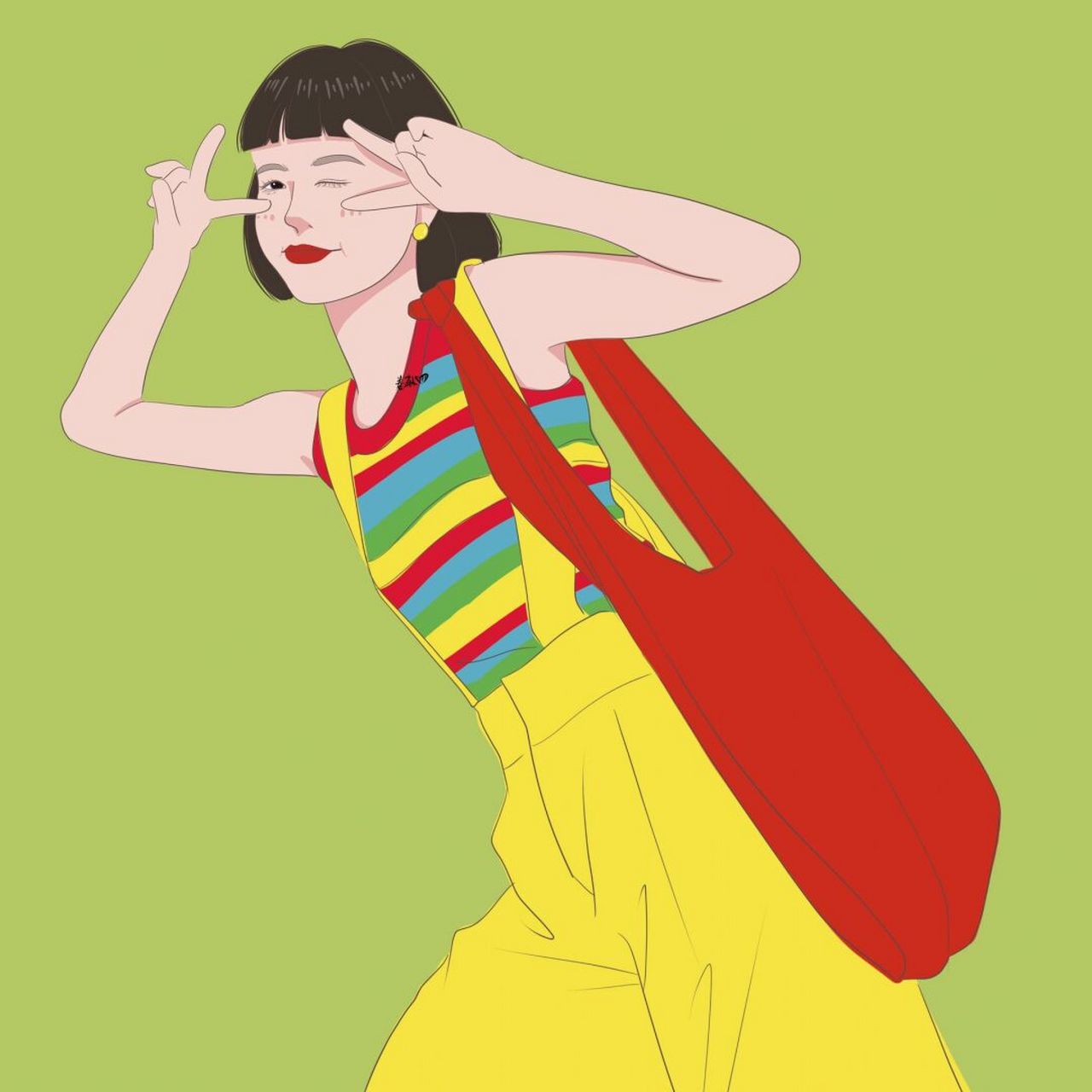 插画 | 头像 |夏日多巴胺头像 图片92二改92商用92去签名