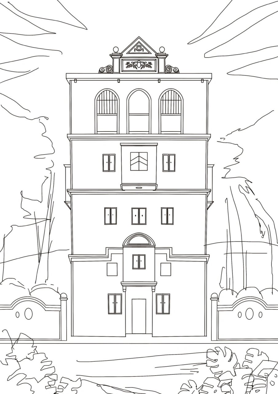 开平碉楼文创设计   草图