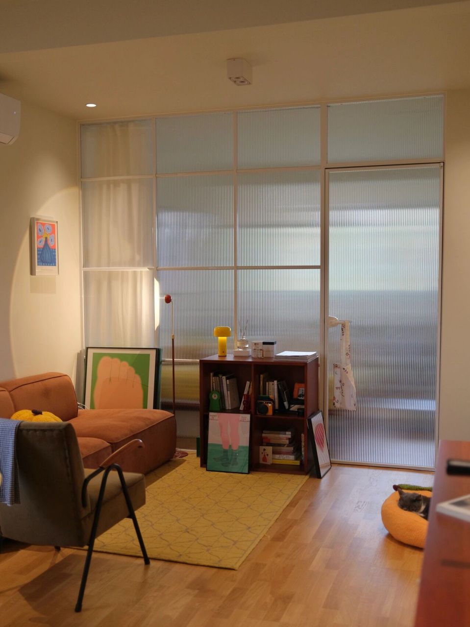 长条小户型玻璃隔断总结!