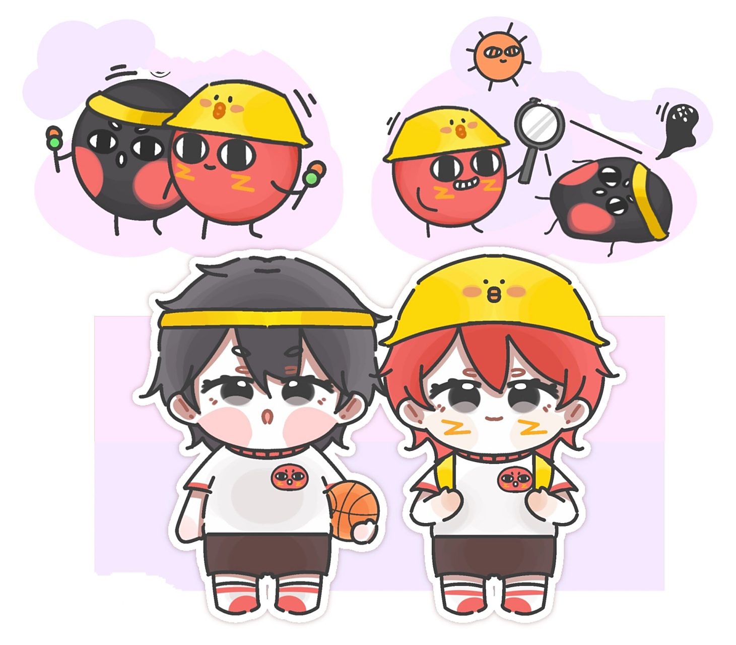 蛋仔红小豆李建勋拟人07—— 为了投蛋绘同人绘摸的——结果审核没