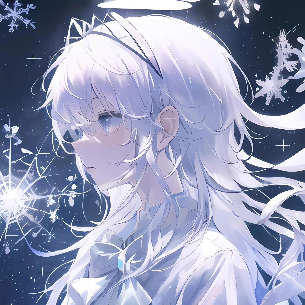 24绘 雪女头像 凌乱美 雪女头像,快取快取