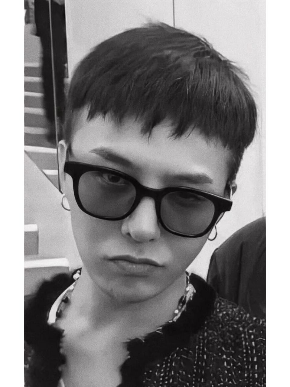 权志龙 黑白照芥末帅