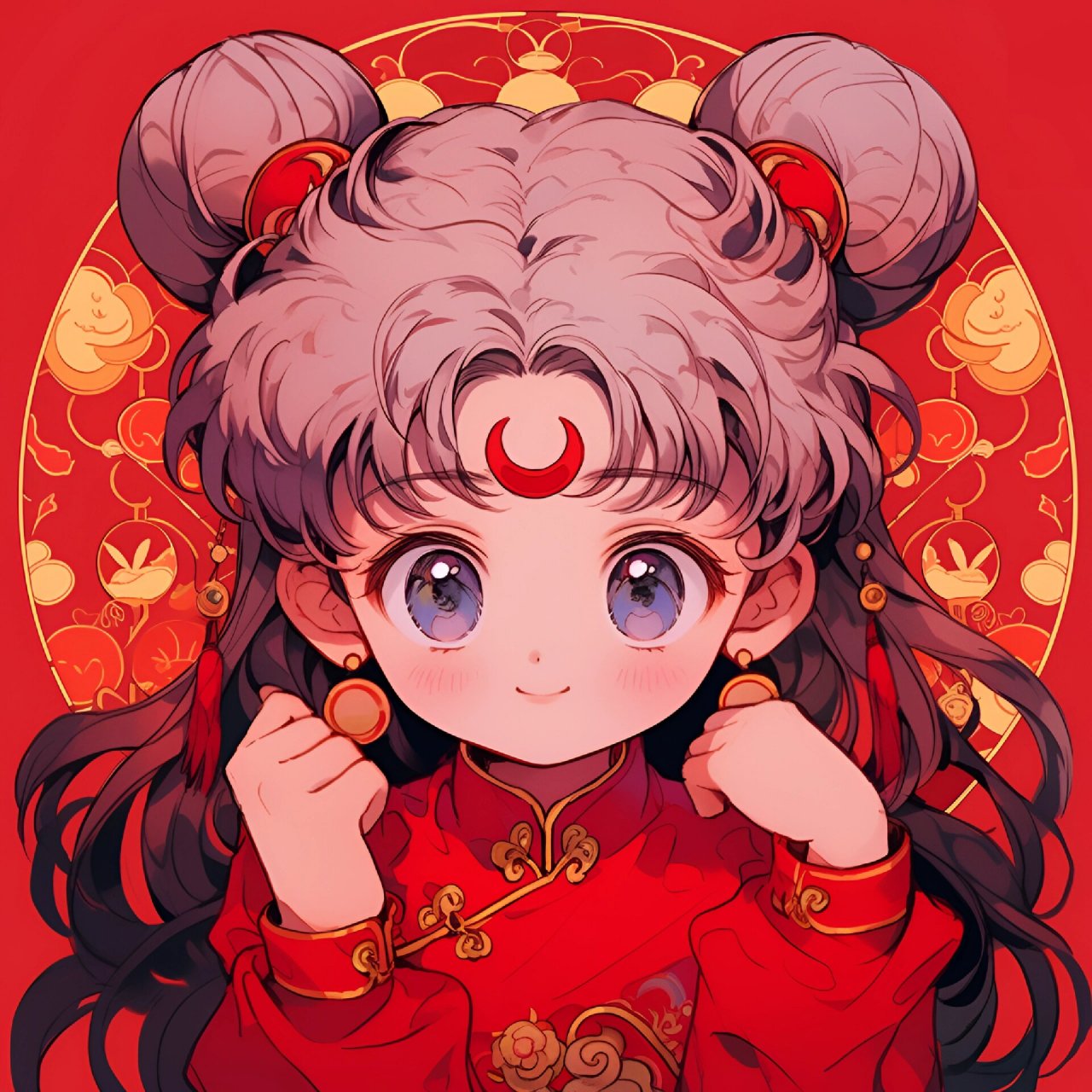 头像分享# #可爱头像# #好看头像# #女生头像# #插画头像# #红色系