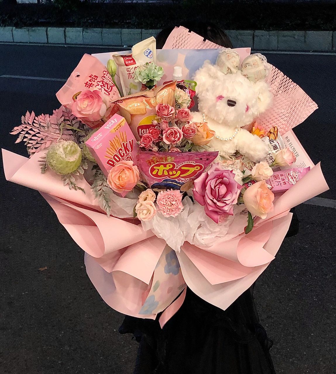 可可爱爱好看又好吃的零食花束