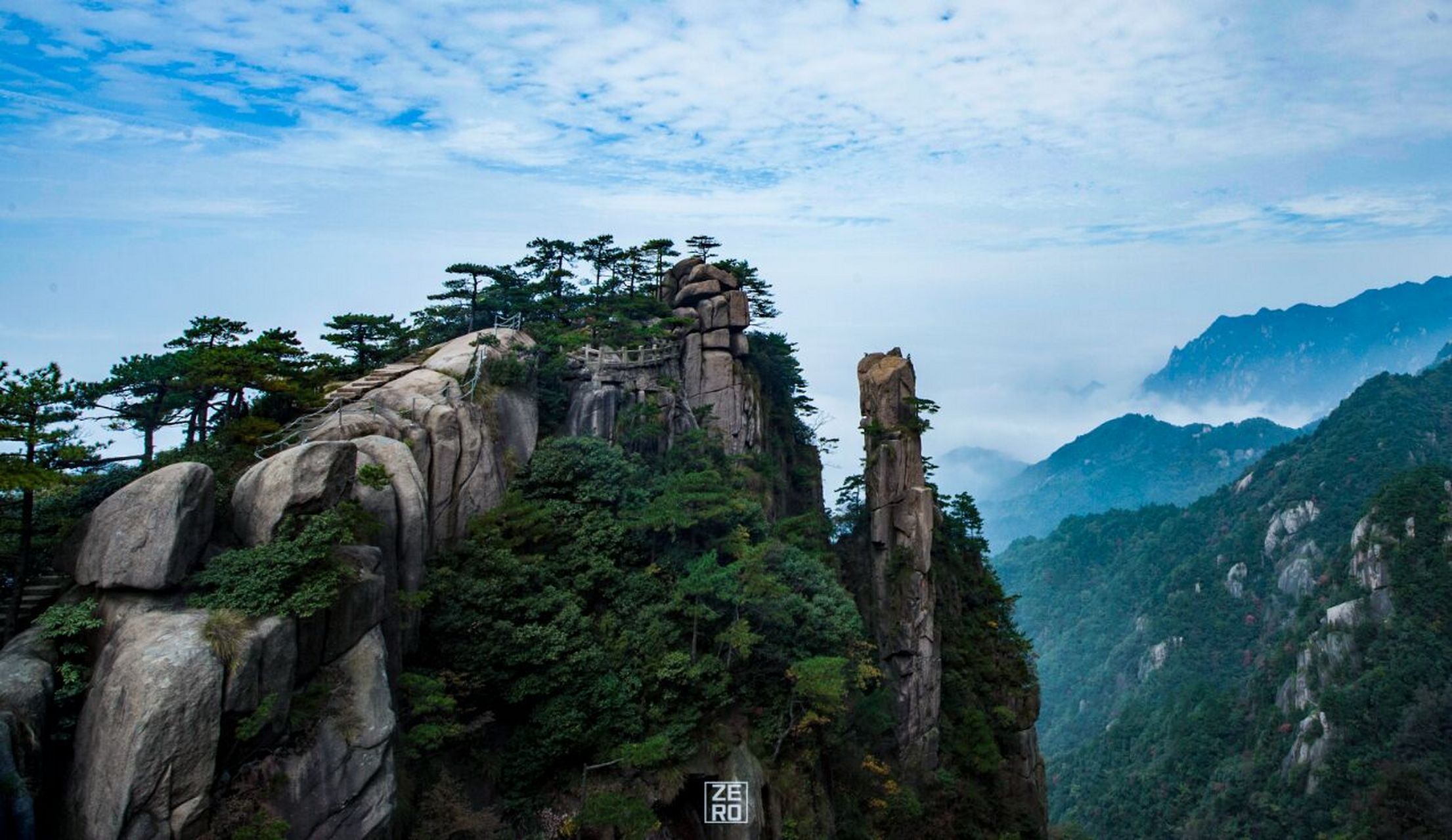 安徽职工到九华山必游的地方——花台 九华山风景区对安徽职工送福利