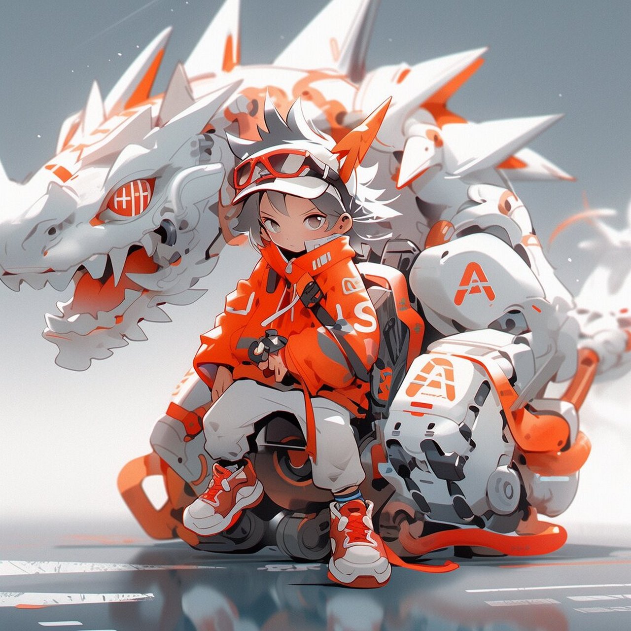 机甲龙 生肖龙 q版