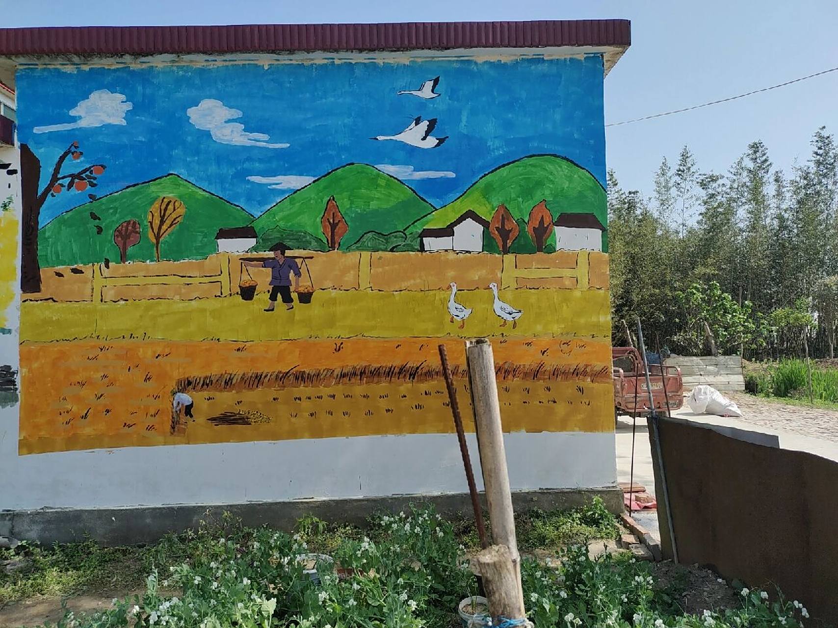 农耕文化美丽乡村墙绘 农村题材系列