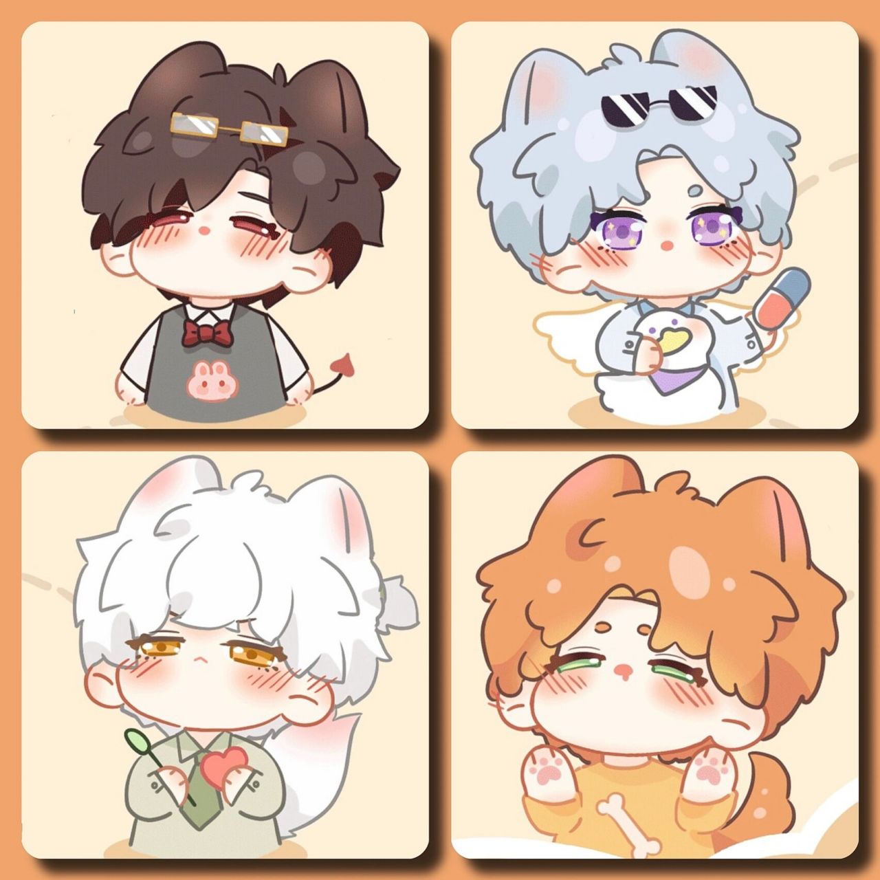 是你的男朋友～ 光与夜之恋q版小头像来啦～ 快来抱走这几只小可爱 5