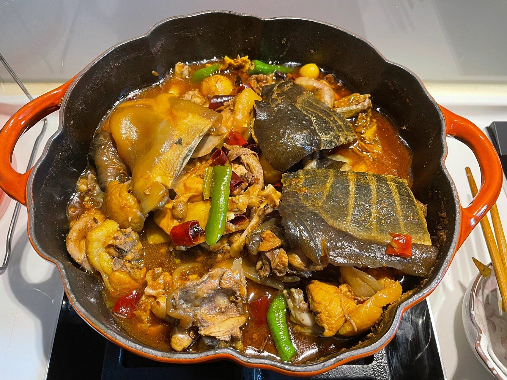 秋冬硬菜|甲鱼鸡煲97 阔别已久的硬菜在十月份又