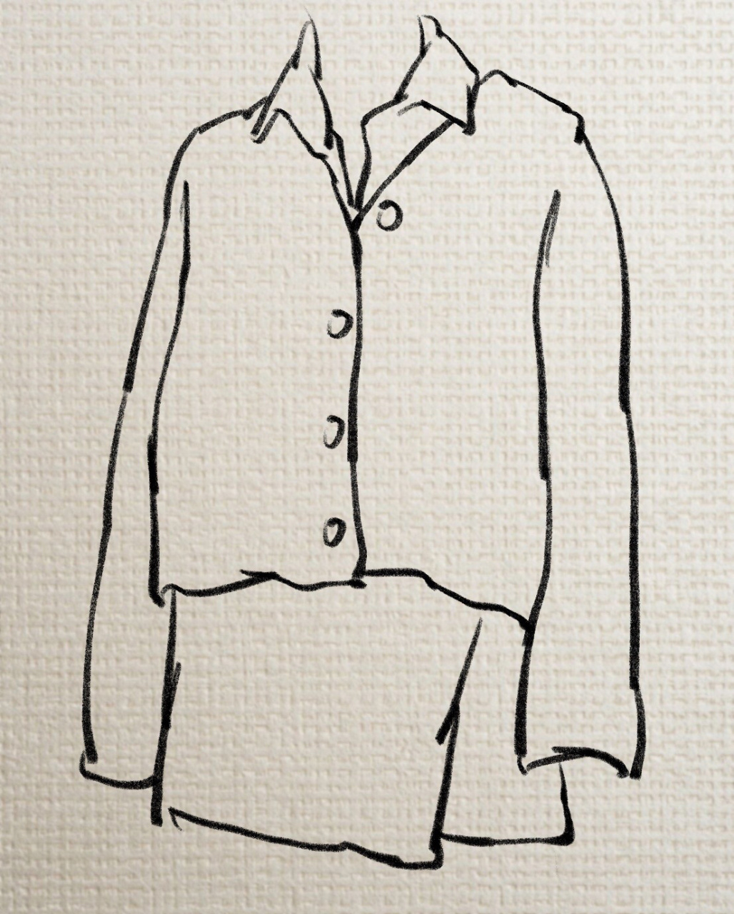 速写day18 写生衣服步骤图的线性速写