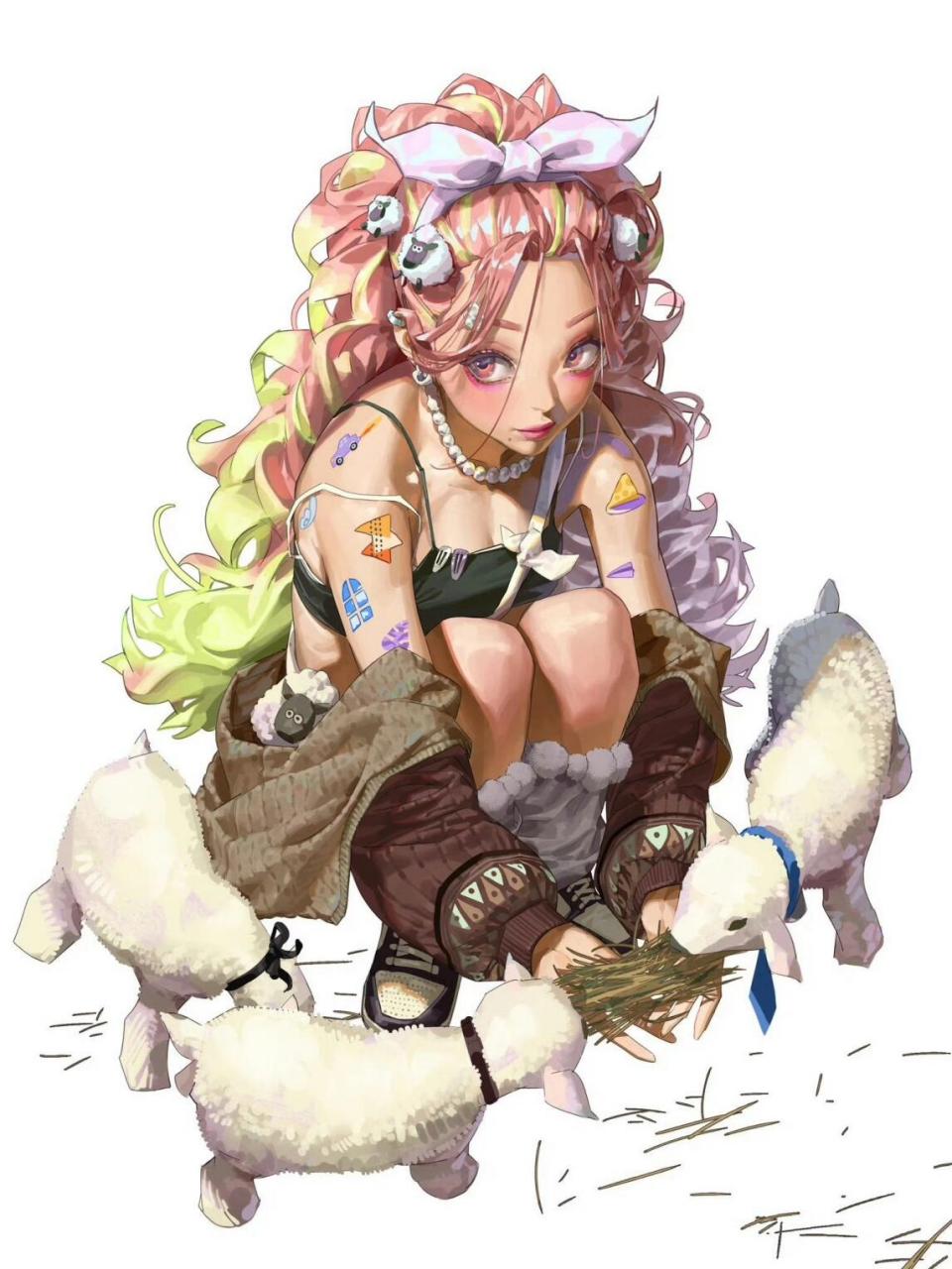 鲜活生动的角色手稿动漫插画参考sungmoomoo