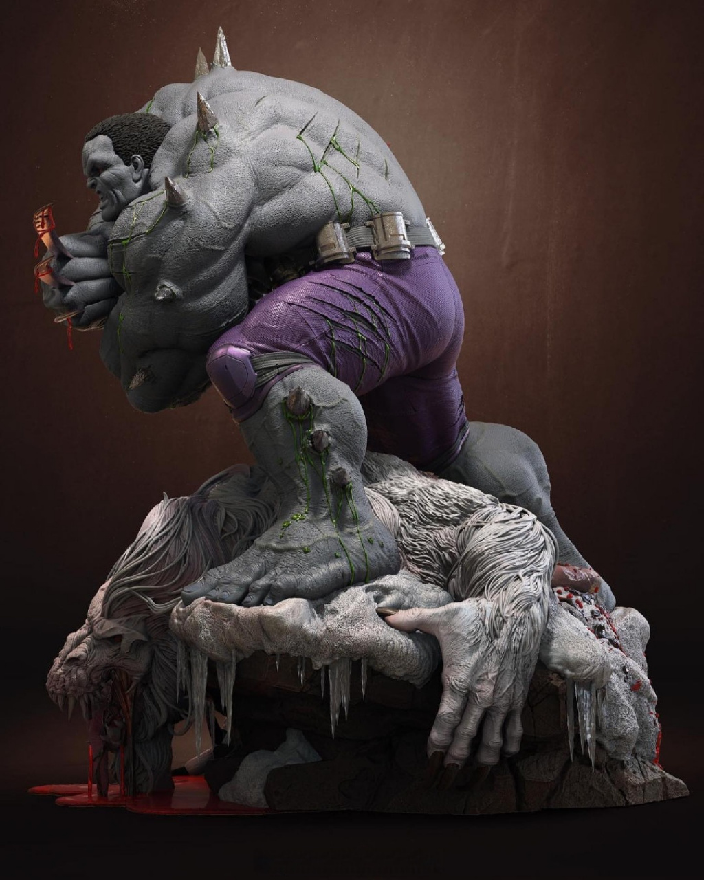 61weapon h vs wendigo  武器h vs 雪怪温迪戈  61sculpted by