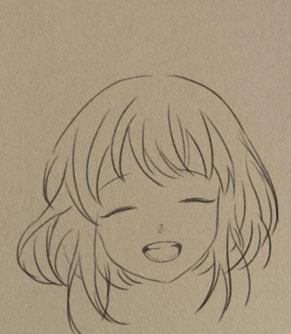 四步教你画一个短发女孩😊