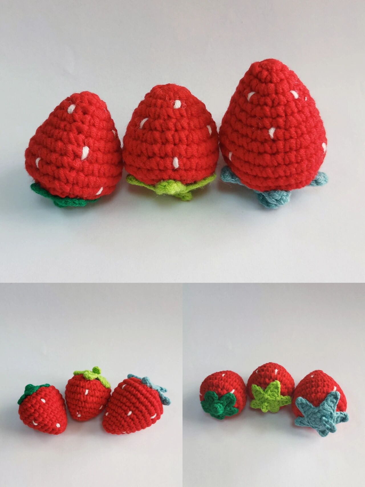 钩织草莓(附图解