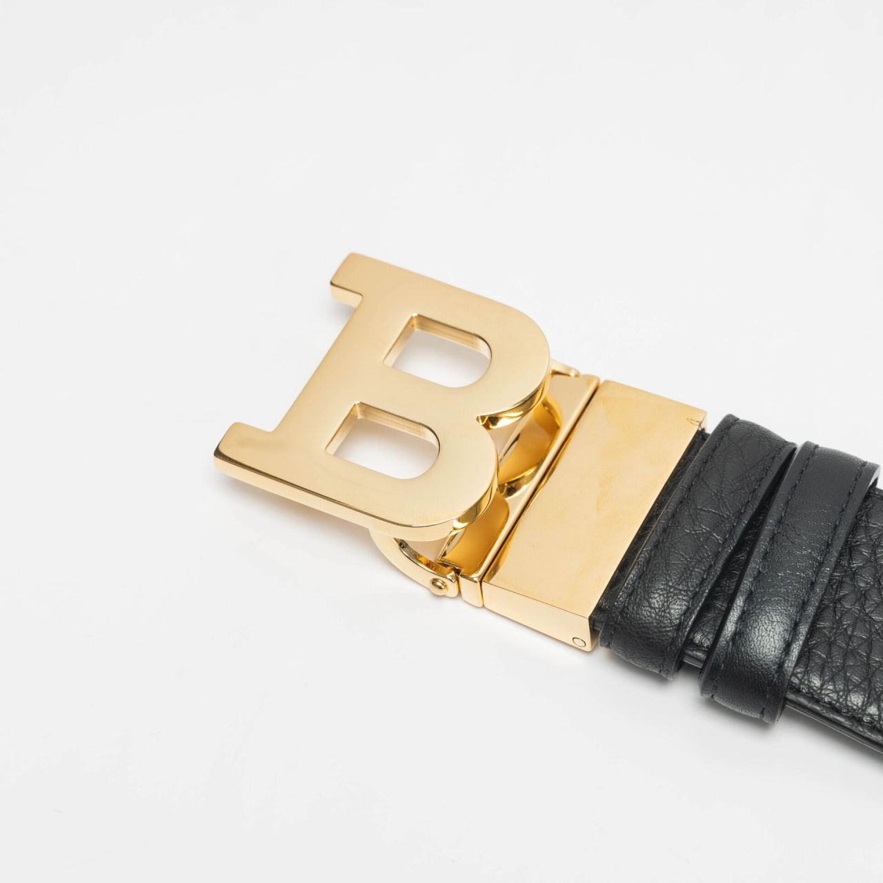 783折78bally男士经典b字头皮带  bally男士经典b字头皮带 100%