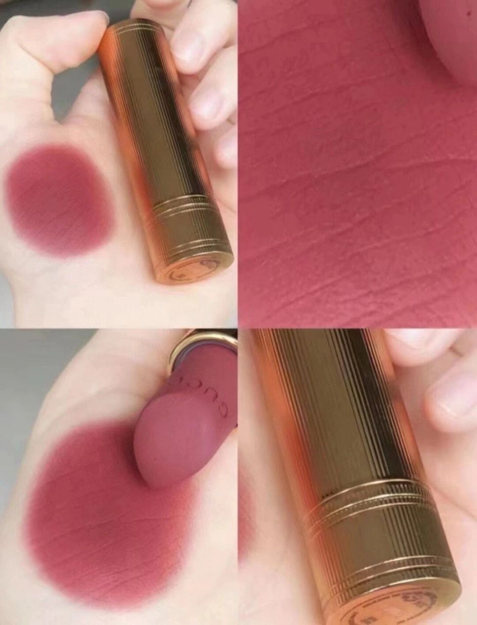 【gucci倾色绒雾唇膏204#干枯玫瑰】 gucci绒雾204 67非常温柔的