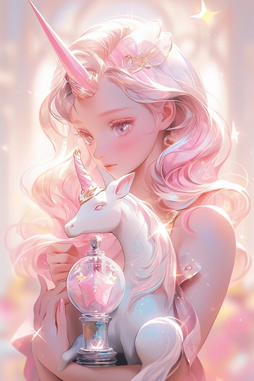 甜心壁纸🦄彩色梦幻独角兽少女 我可不是小乔哦