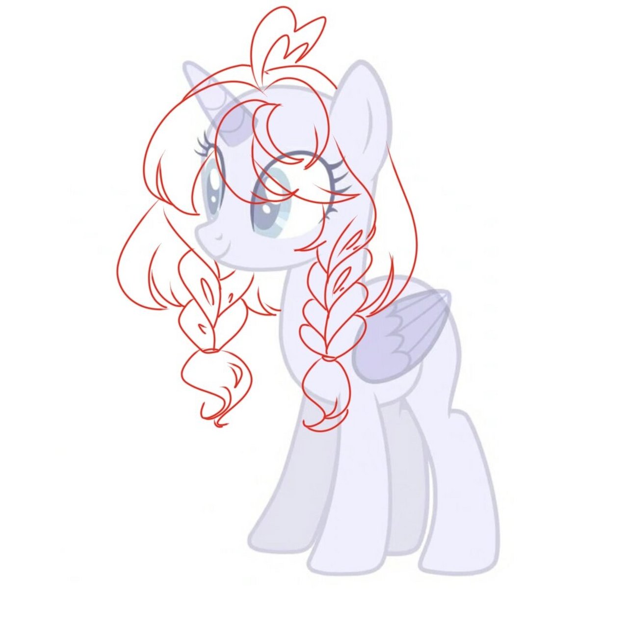 马设发型② 第二期素材 是素材可以参考但别描边 你不可以:直接盗图说