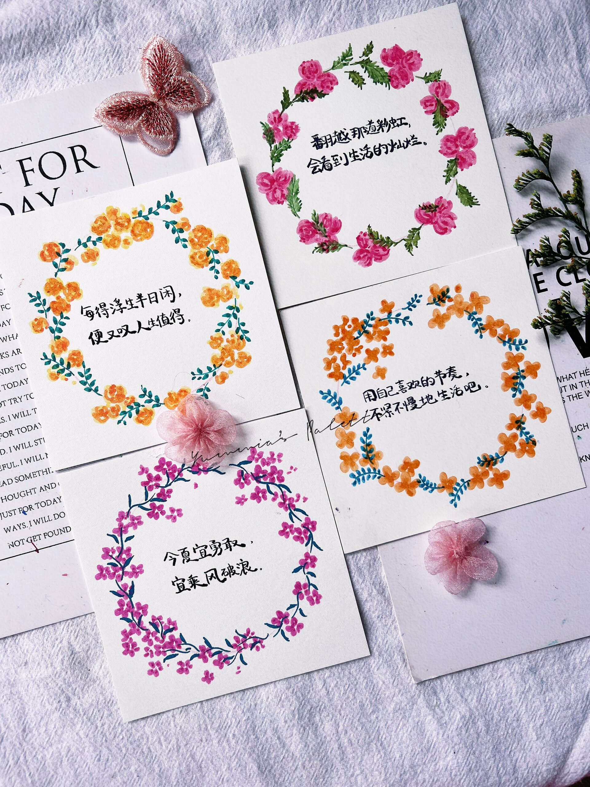 丙烯马克笔|ins风治愈小卡片