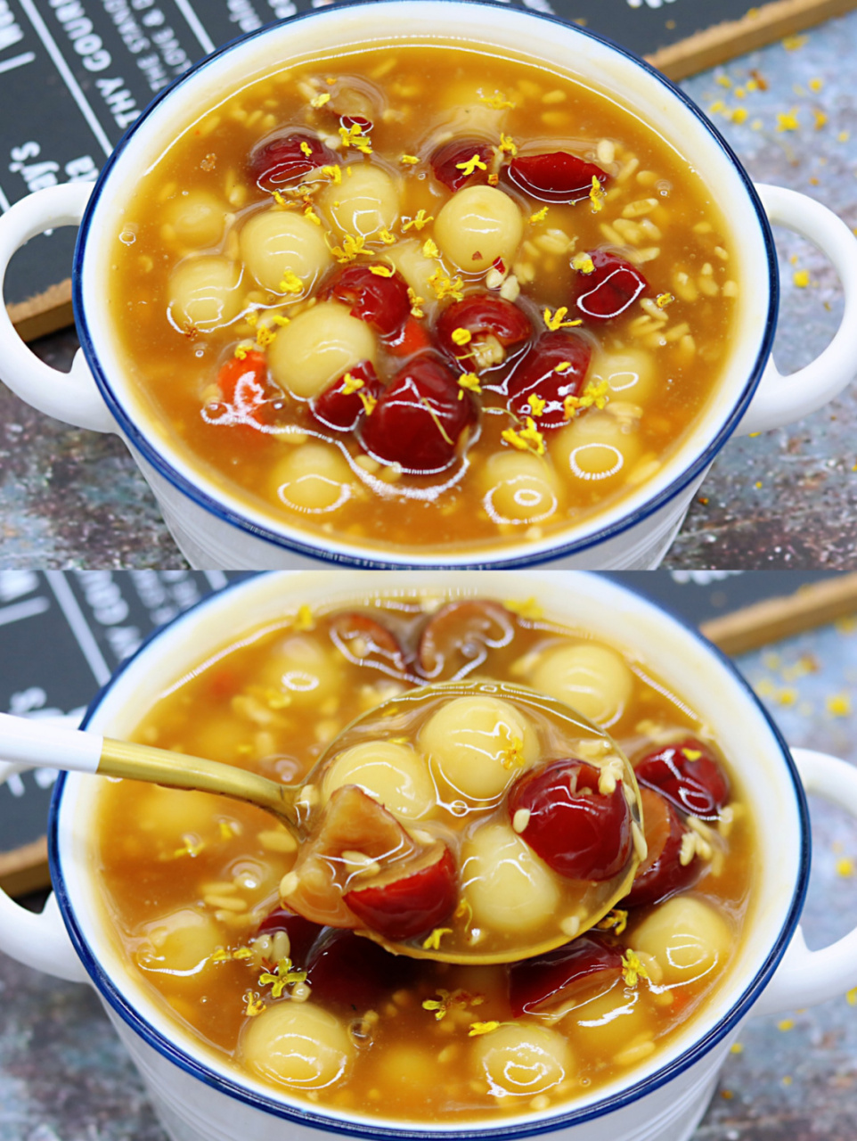 今天教大家做简单又好喝的桂花酒酿丸子,吃起来有甜米酒的香气,糯米