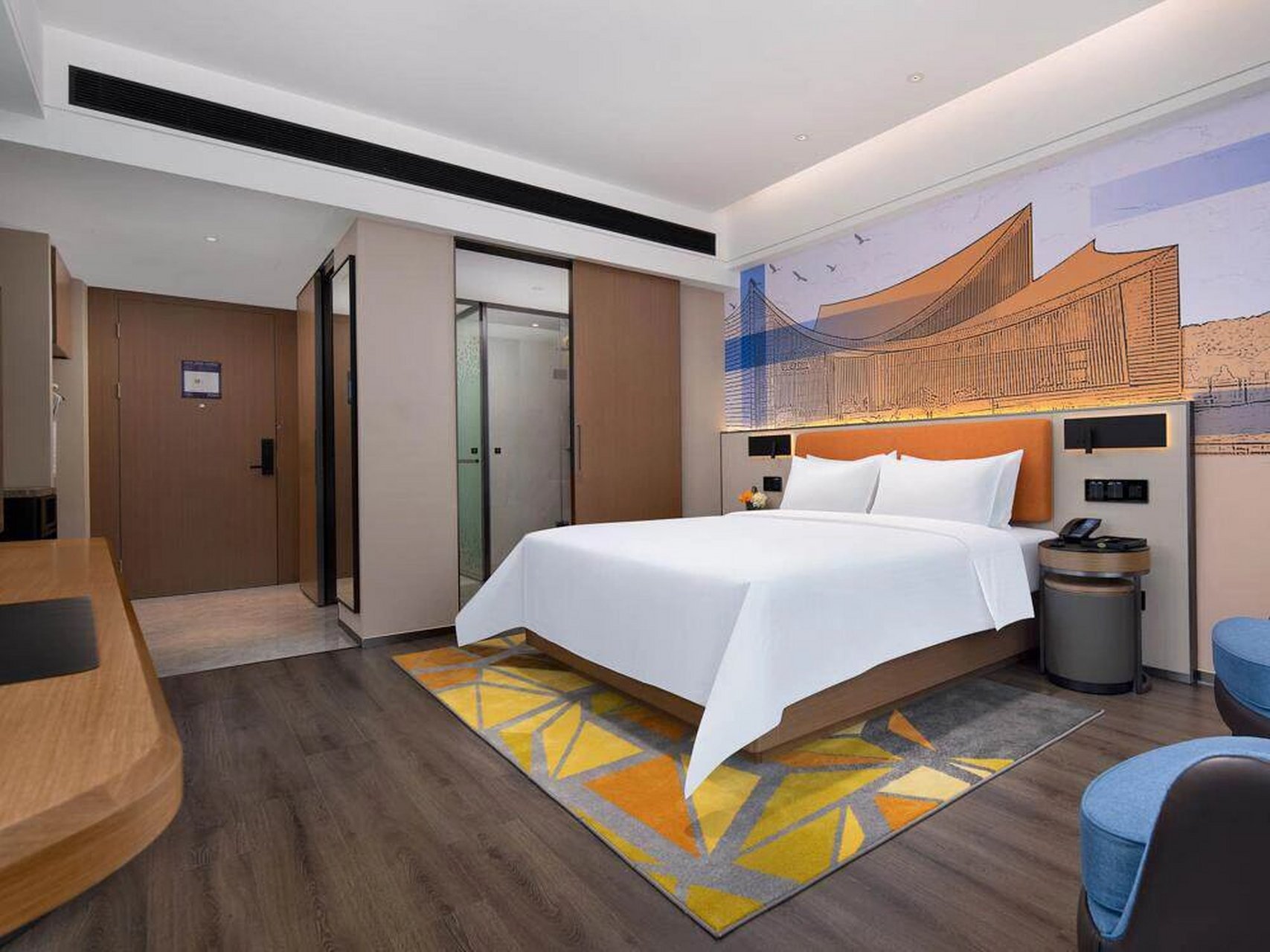 安康高新区希尔顿欢朋酒店 自己姓名办理入住 免费赠送自助早餐 免费