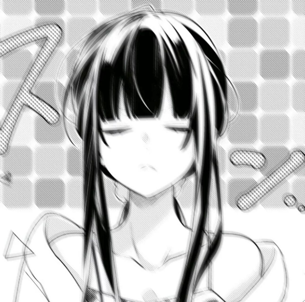 动漫女生头像』黑白女漫头』御姐酷可爱