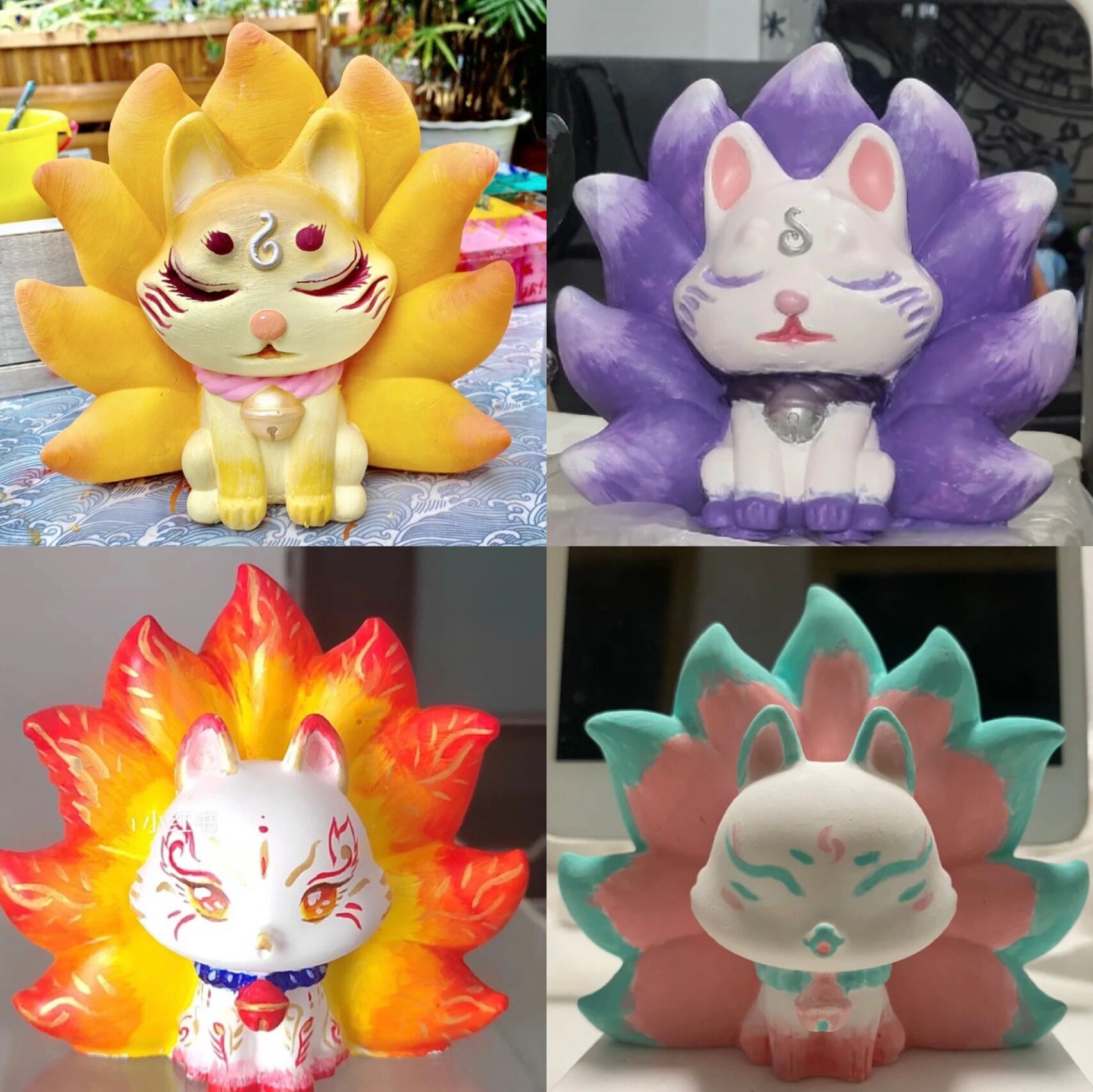 九尾狐涂色合集