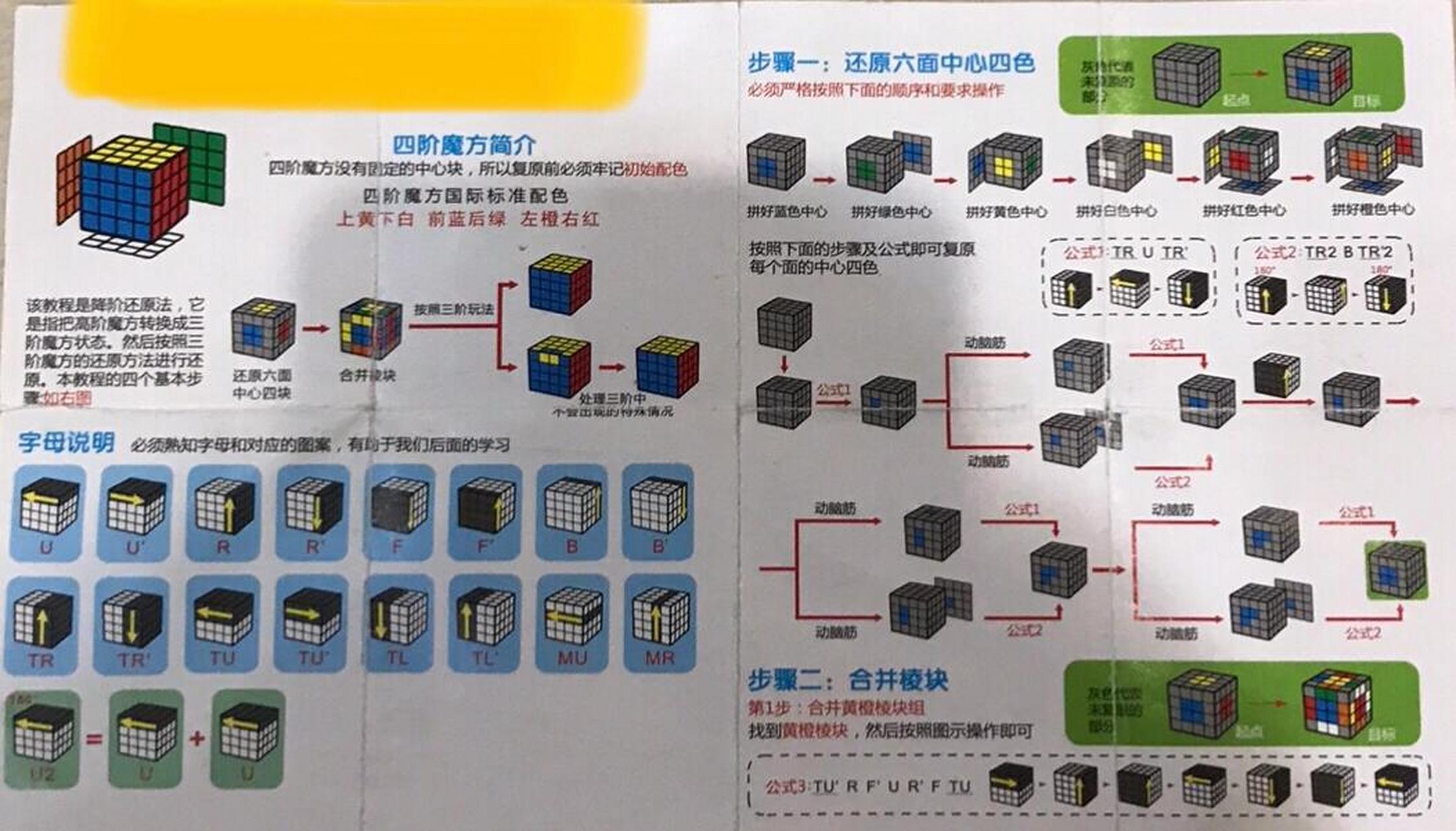 智力魔方的拼法图解图片