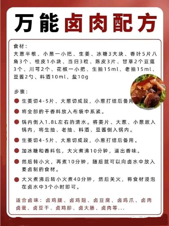 卤水香料配方绝密图片