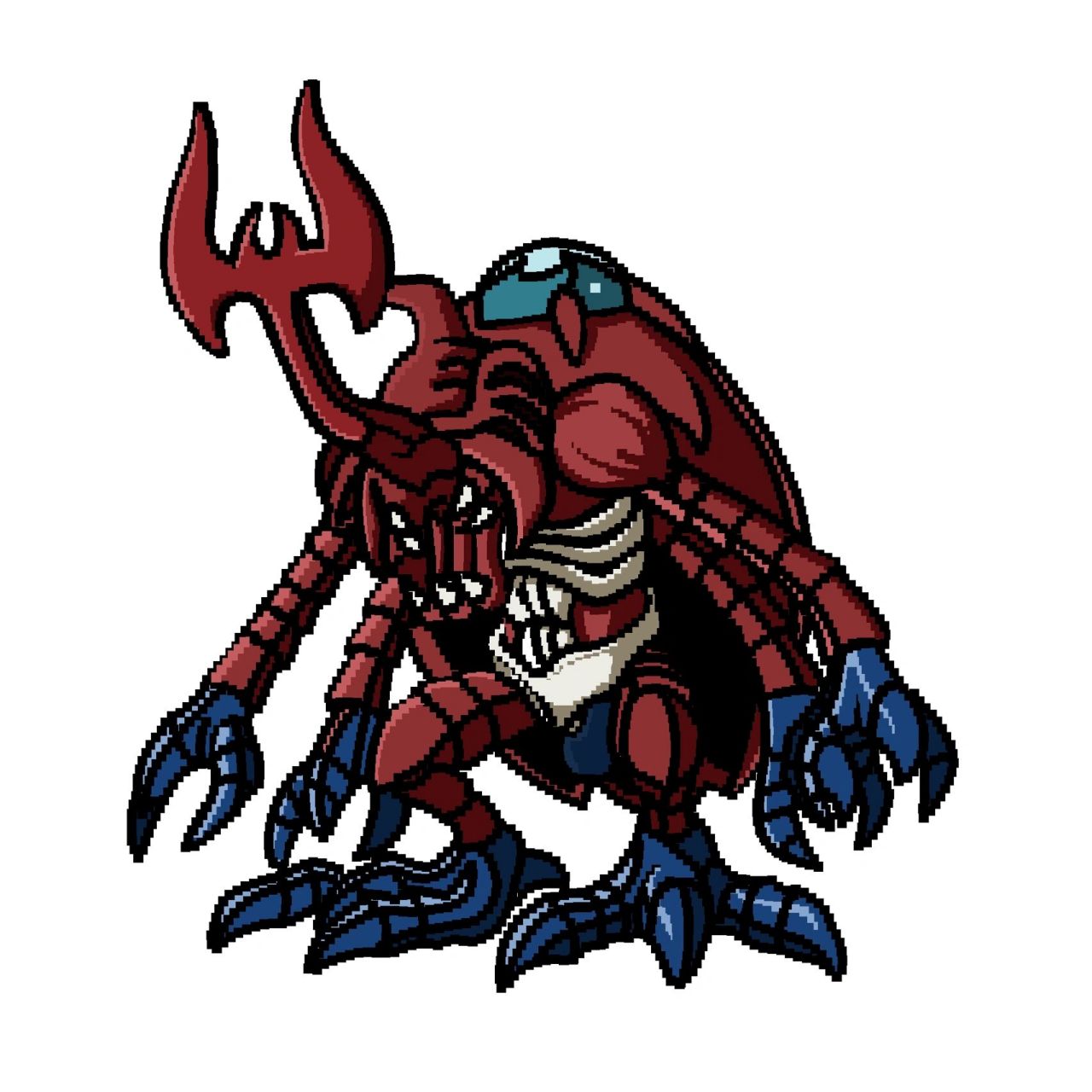 数码宝贝-力神比多94 年糕兽进化路线00甲虫兽