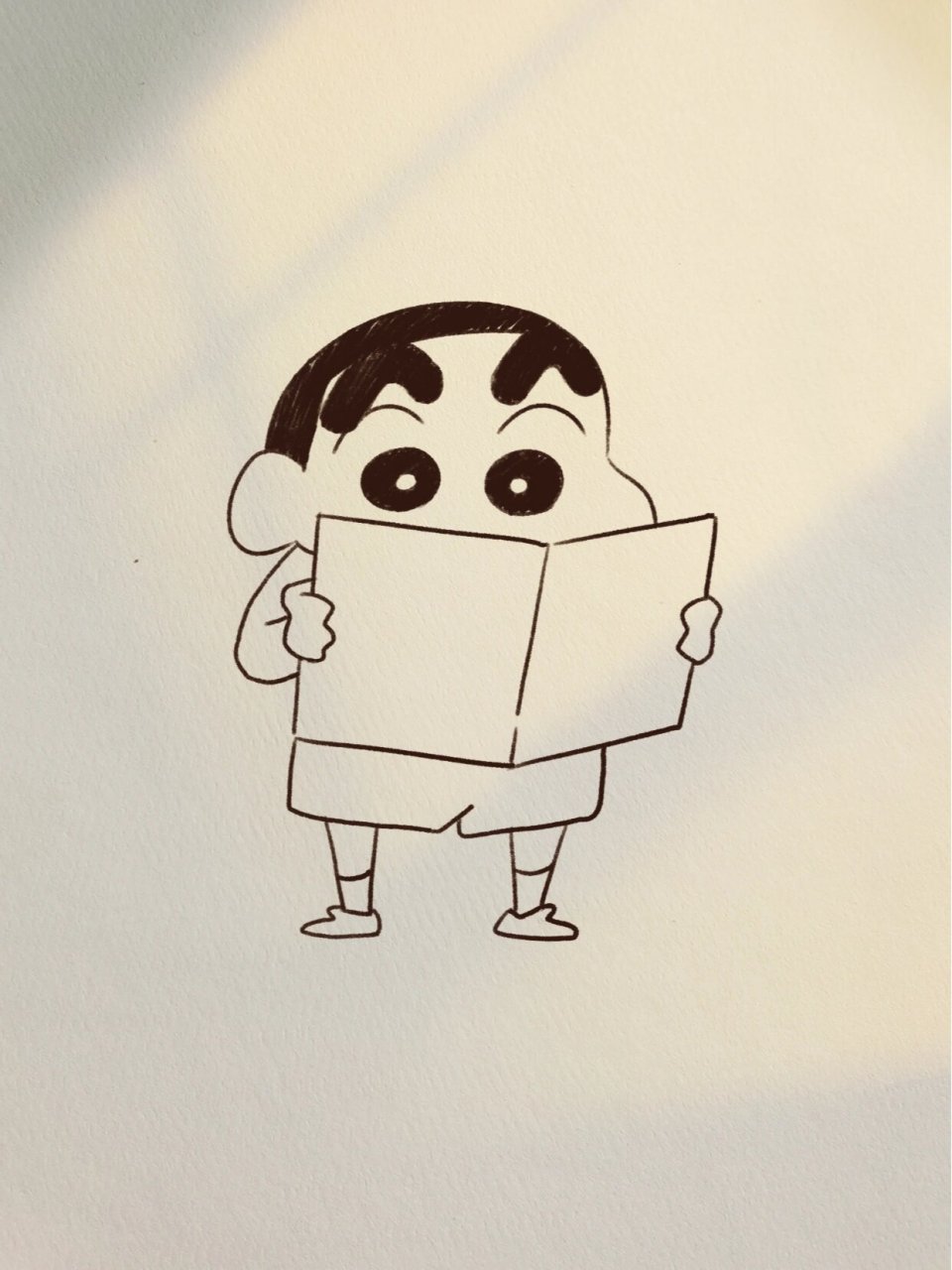 零基础手绘教程|蜡笔小新|绘画|画画|手绘 9393对蜡笔小新来说