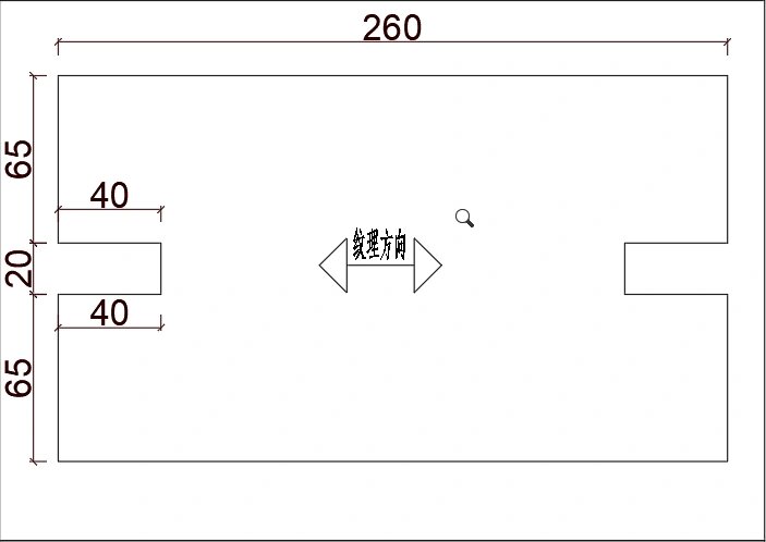 榫卯结构板凳图纸图片